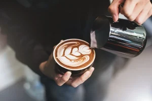 Barista making cappuccino